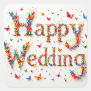 Happy Wedding Sticker 