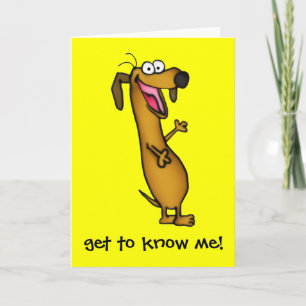 Happy Weenie Greeting Card