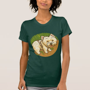 Happy Westie on Nature Trail T-Shirt