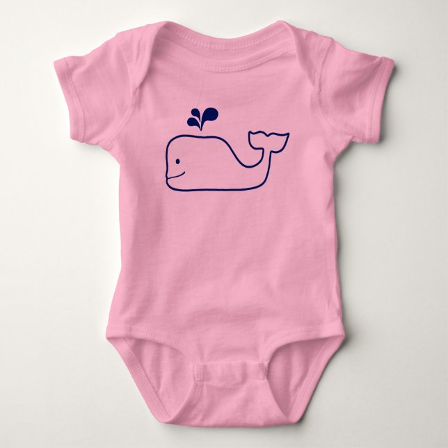 HAPPY WHALE BABY BODYSUIT TUTU (Front)