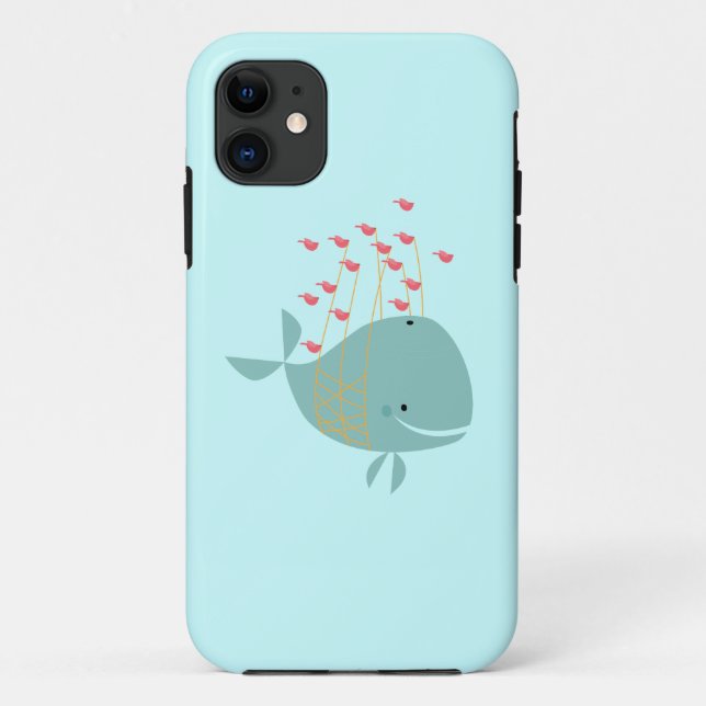 Happy Whale Case-Mate iPhone Case (Back)