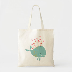 Happy Whale Tote Bag