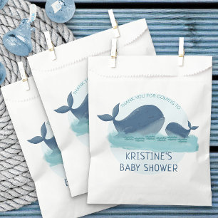 Happy Whales Ocean Themed Baby Shower Favour Bags