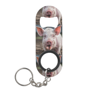 Happy White Pig Tongue Poke, 