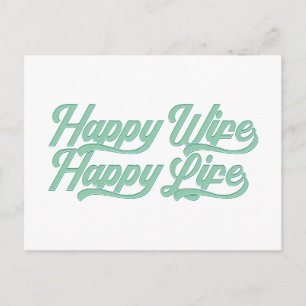 Happy Wife Happy Life Mother's Day Postcard