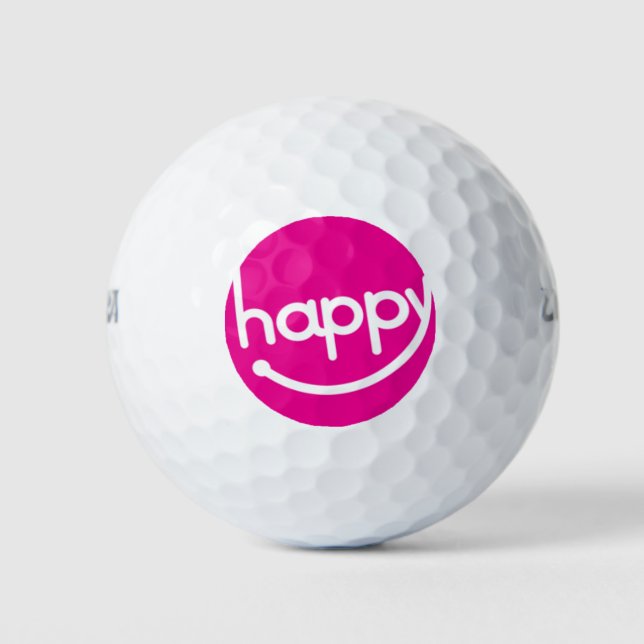 Happy Wilson Ultra 500 Distance Golf Ball (Front)