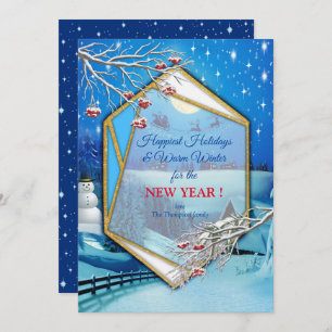 Happy Winter Holidays Invitation