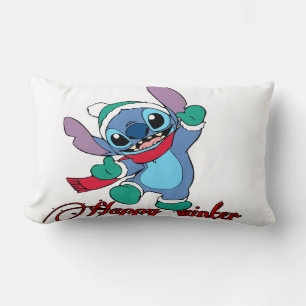 Happy winter season lumbar cushion