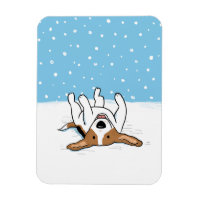 Happy Winter Snow Beagle - Cute Cartoon Dog