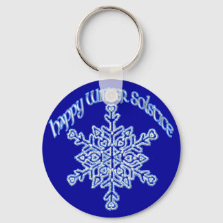 Happy Winter Solstice Key Ring