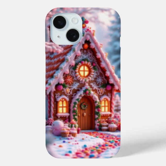 Happy winter with Christmas  Case-Mate iPhone Case (Back)
