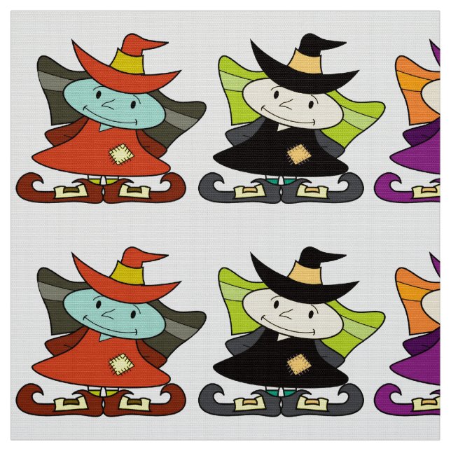 Happy Witch Trio Fabric (Swatch)