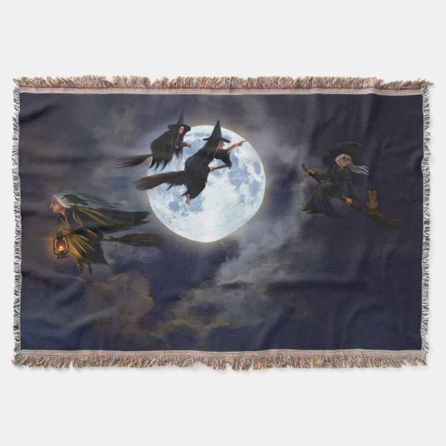 Happy Witches Throw Blanket (Front)