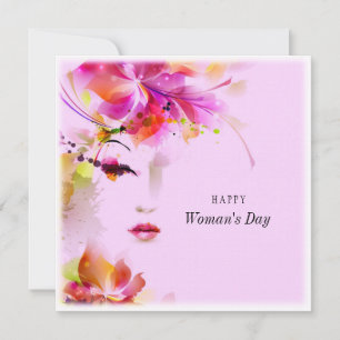 Happy Womans Day Holiday Card