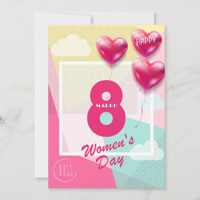 Happy women’s day! 8th March International Holiday Invitation (Front)