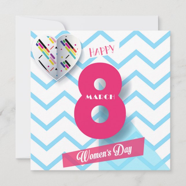 Happy women’s day! 8th March International Holiday Invitation (Front)