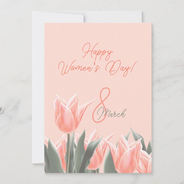 Happy Women’s day! 8th March International Spring  Holiday Card (Front)