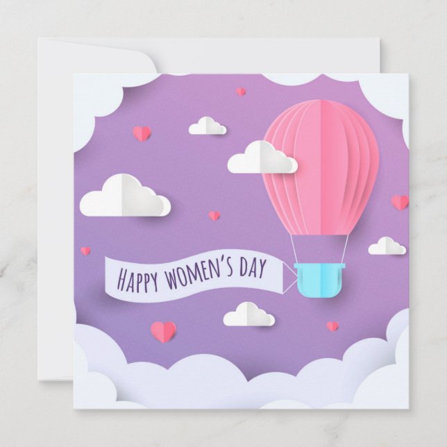 Happy Women's Day Holiday Card (Front)