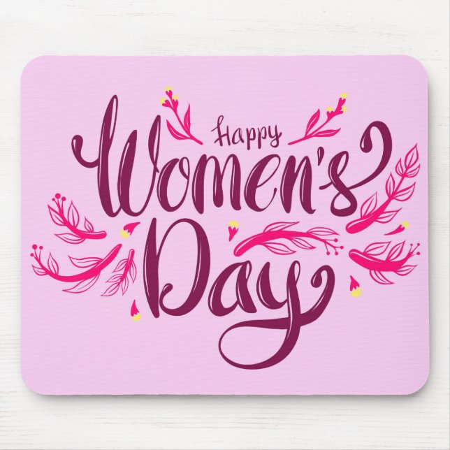 Happy Women's Day Mouse Pad (Front)