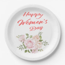 happy women's day white
