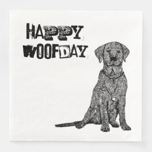 Happy Woofday Napkin
