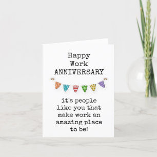 Happy Work Anniversary Card 