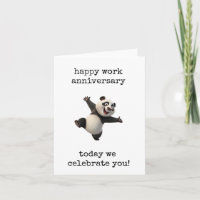 Happy Work Anniversary, Celebrate You, Panda Bear