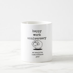 Happy Work Anniversary, Coworker Gift Coffee Mug