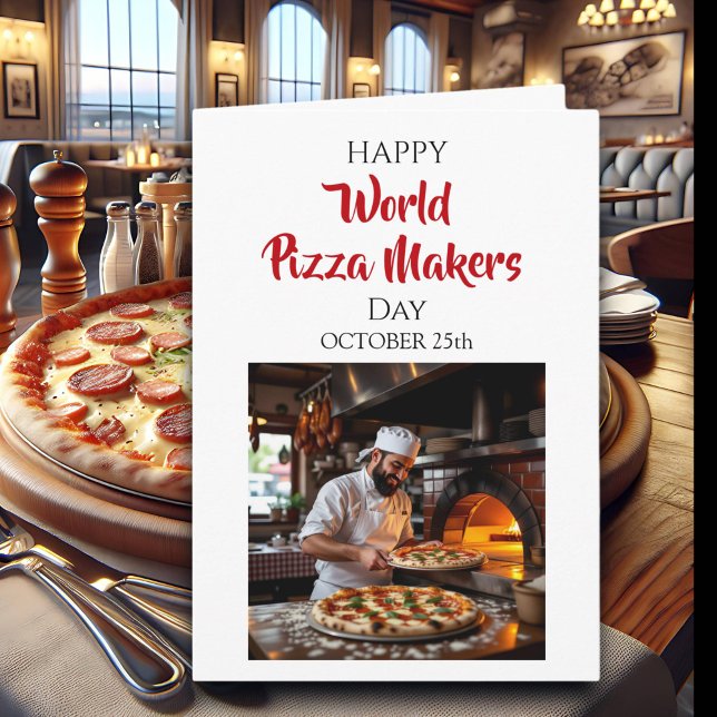 Happy World Pizza Makers Day  | October 25th Card (Creator Uploaded)
