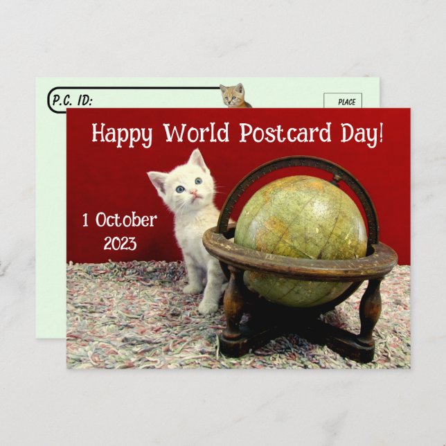 Happy World Postcard Day From Tuffy McStuff - Cat (Front/Back)