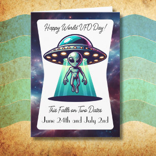 Happy World UFO Day Card
