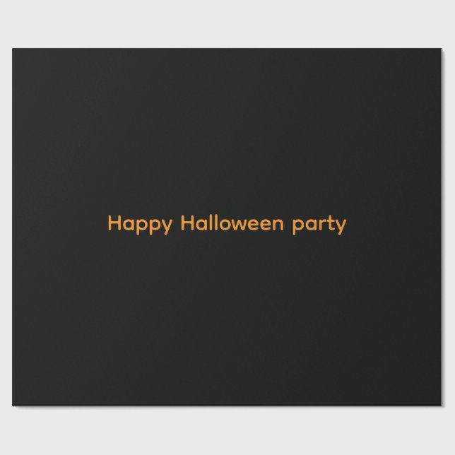 Happy Wrapping Paper Halloween party  (Flat)