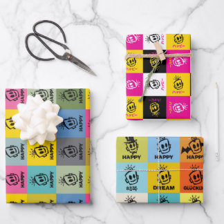 HAPPY wrappy Wrapping Paper Sheet