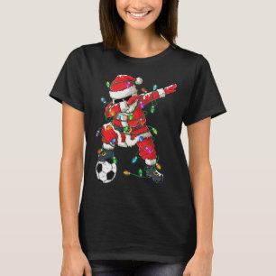 Happy Xmas Dabbing Santa Soccer Christmas Pyjamas T-Shirt