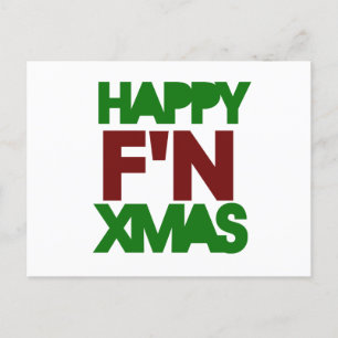 Happy Xmas humour Holiday Postcard