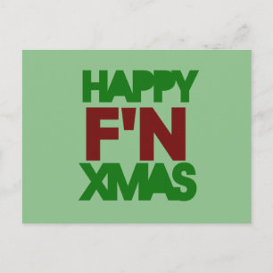 Happy Xmas humour Holiday Postcard