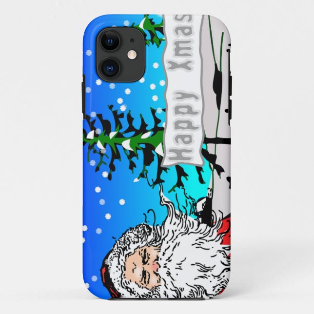 "HAPPY XMAS" SANTA CLAUS Case-Mate iPhone CASE (Back)