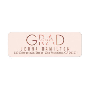 Happy Year EDITABLE COLOR Graduation Address