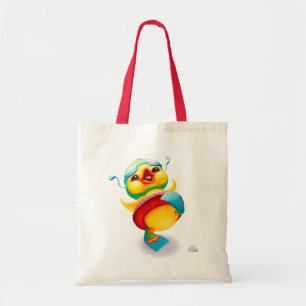Happy Yellow Duck Tote Bag