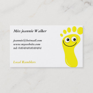 Happy Yellow Feet Business Card