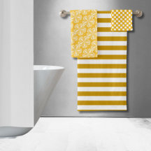 Happy Yellow Stripes Floral Polka Dot