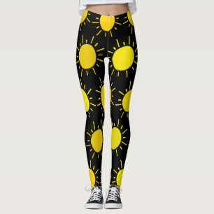 Happy Yellow Sunshine Fashion Leggings