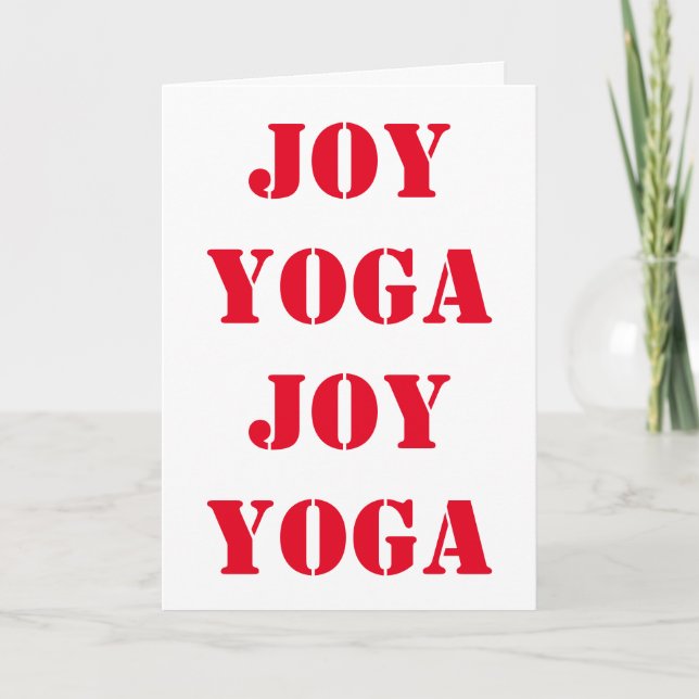Happy Yoga ing! Holiday Card (Front)