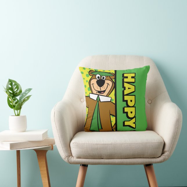 Happy Yogi Bear Cushion (Chair)