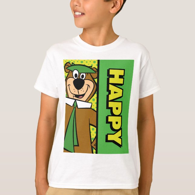 Happy Yogi Bear T-Shirt (Front)