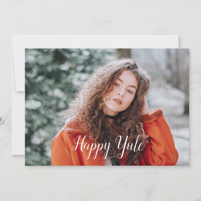 Happy Yule Holiday Card (Front)