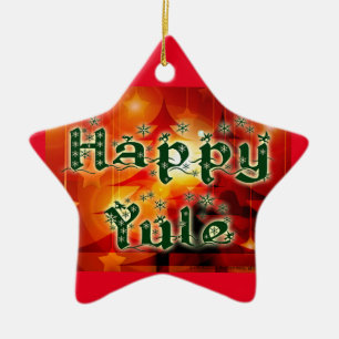 Happy Yule Tree Ornament