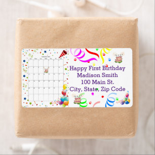 HappyBirthday Calendar September 2022Address Label