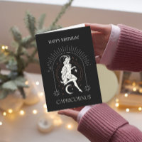 HappyBirthday Mystic Capricornus Zodiac Card