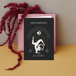 HappyBirthday Mystic Scorpio Zodiac Horoscope Card